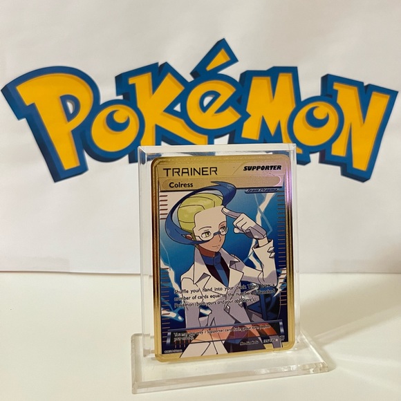 Pokémon Colress 135/135 Black and White Plasma Storm Full Art Metal Gold Card - Picture 1 of 3